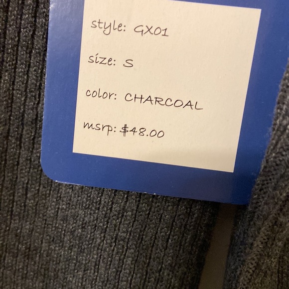 NWT Stitchcount Small Gray Turtleneck - Picture 3 of 7